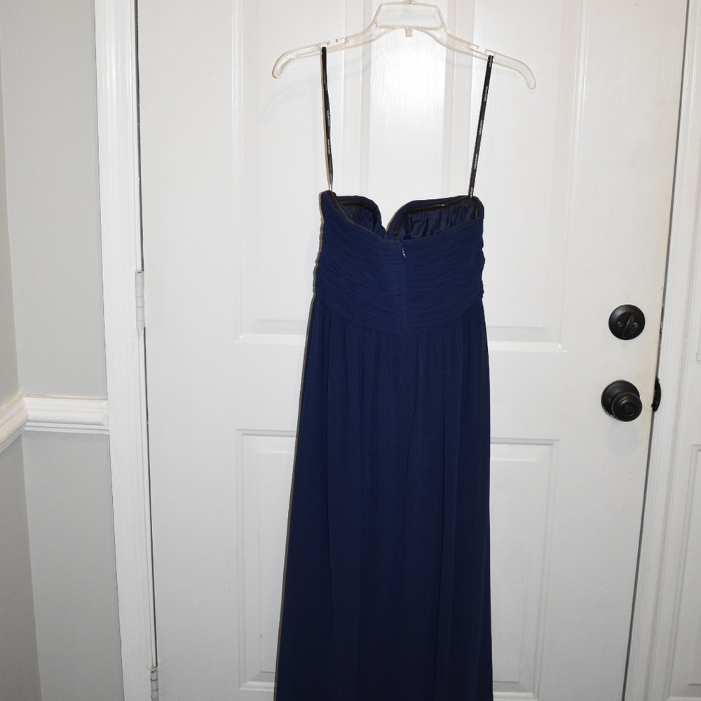 Donna Morgan Navy strapless - Picture 4 of 5